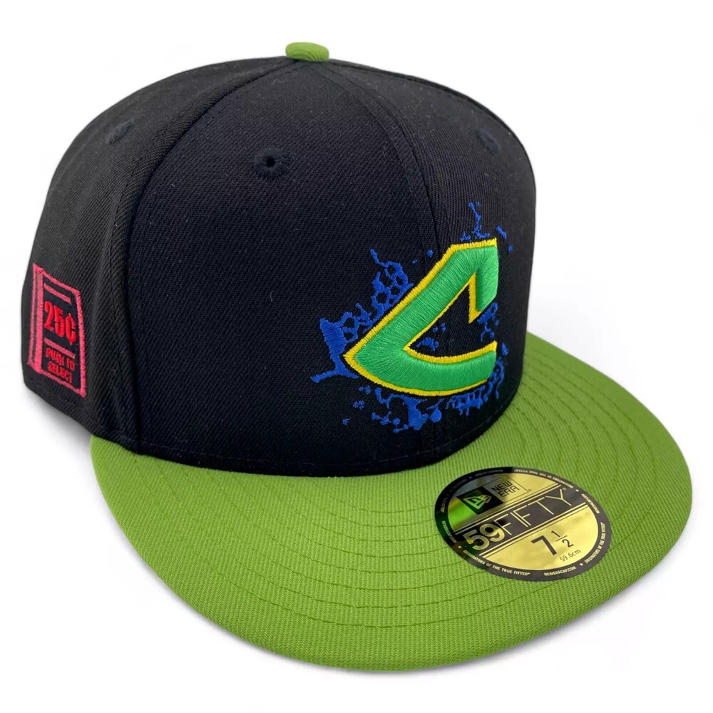 New Era Cleveland Guardians 59FIFTY Pay to Play Fitted Hat Size 7 1/8 New w/Tags